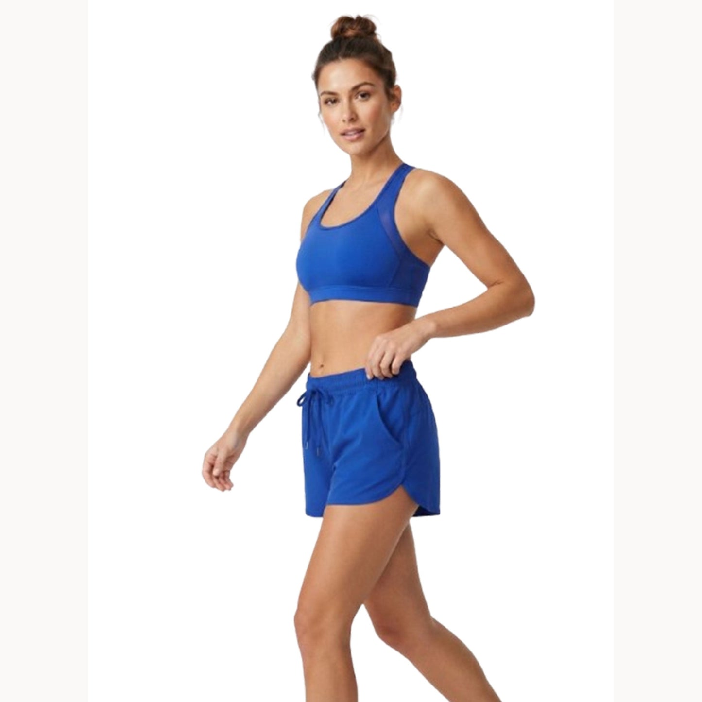 Women's Plain Solid Sport Short,Navy Blue