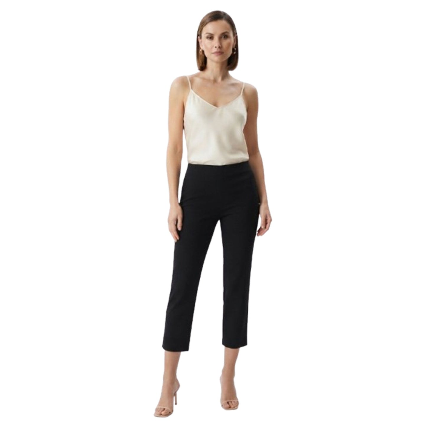 Women's Plain Solid Pant,Black