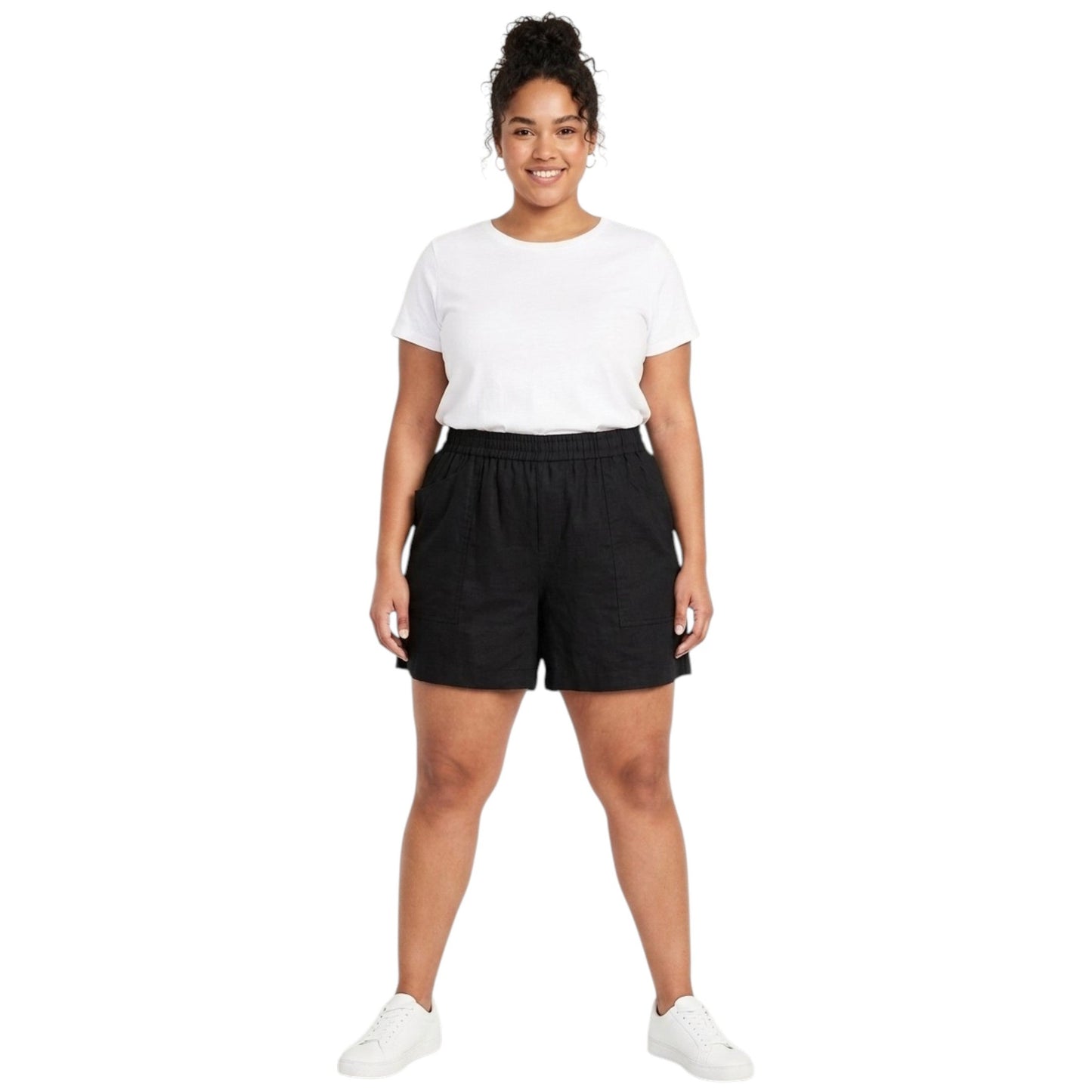 Women's Plain Short,Black