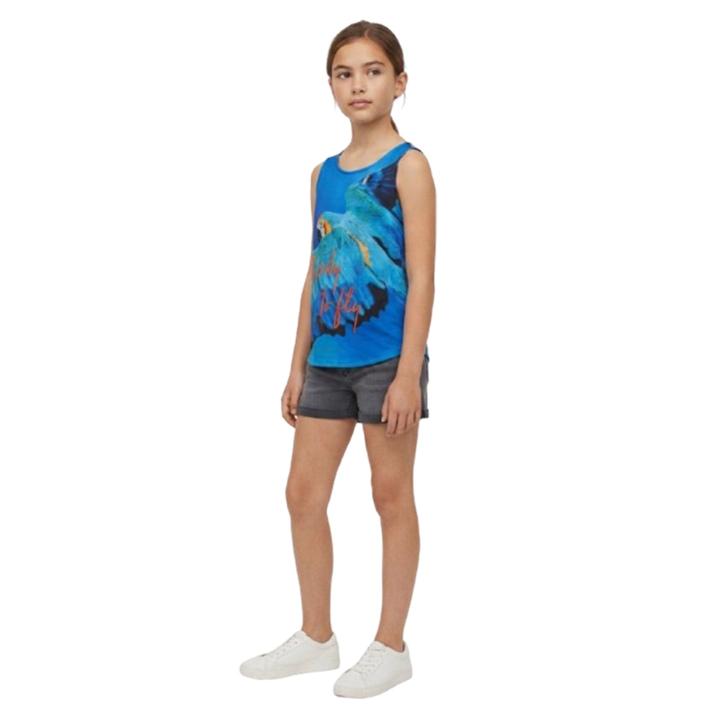 Kids Girl's Printed Top,Navy