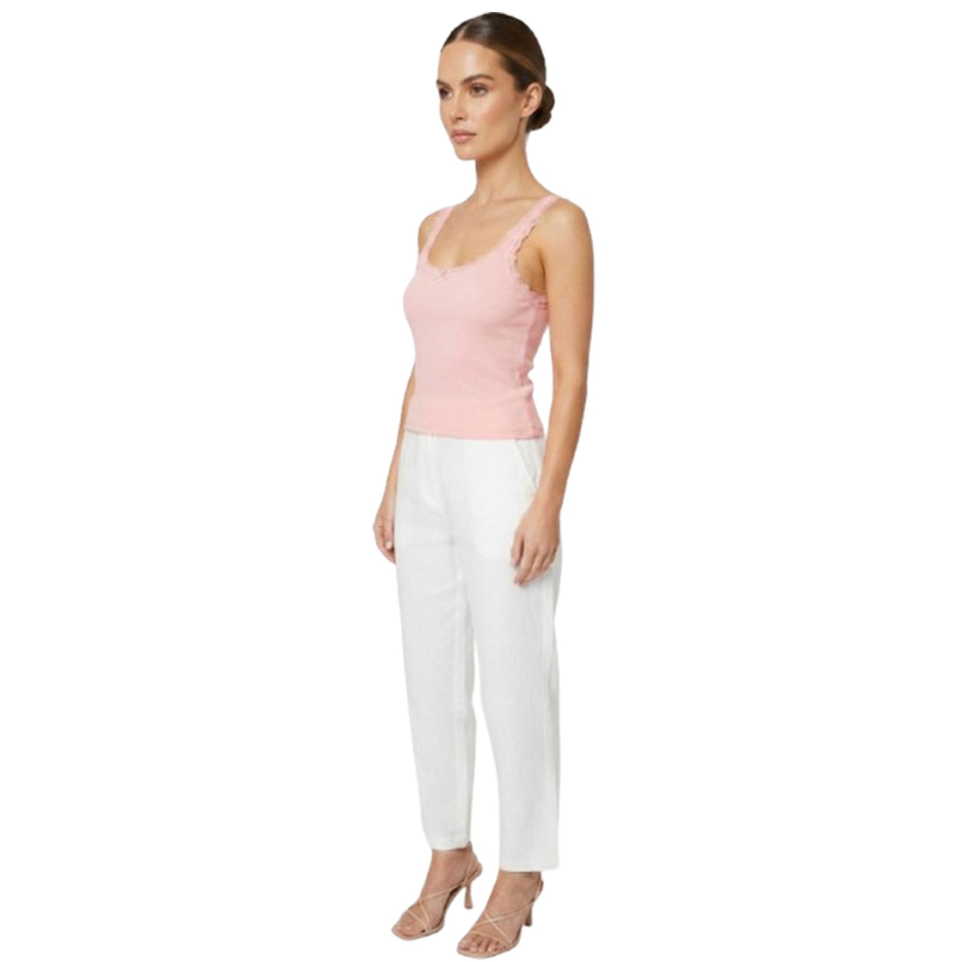 Women's Ribbed Top,Pink