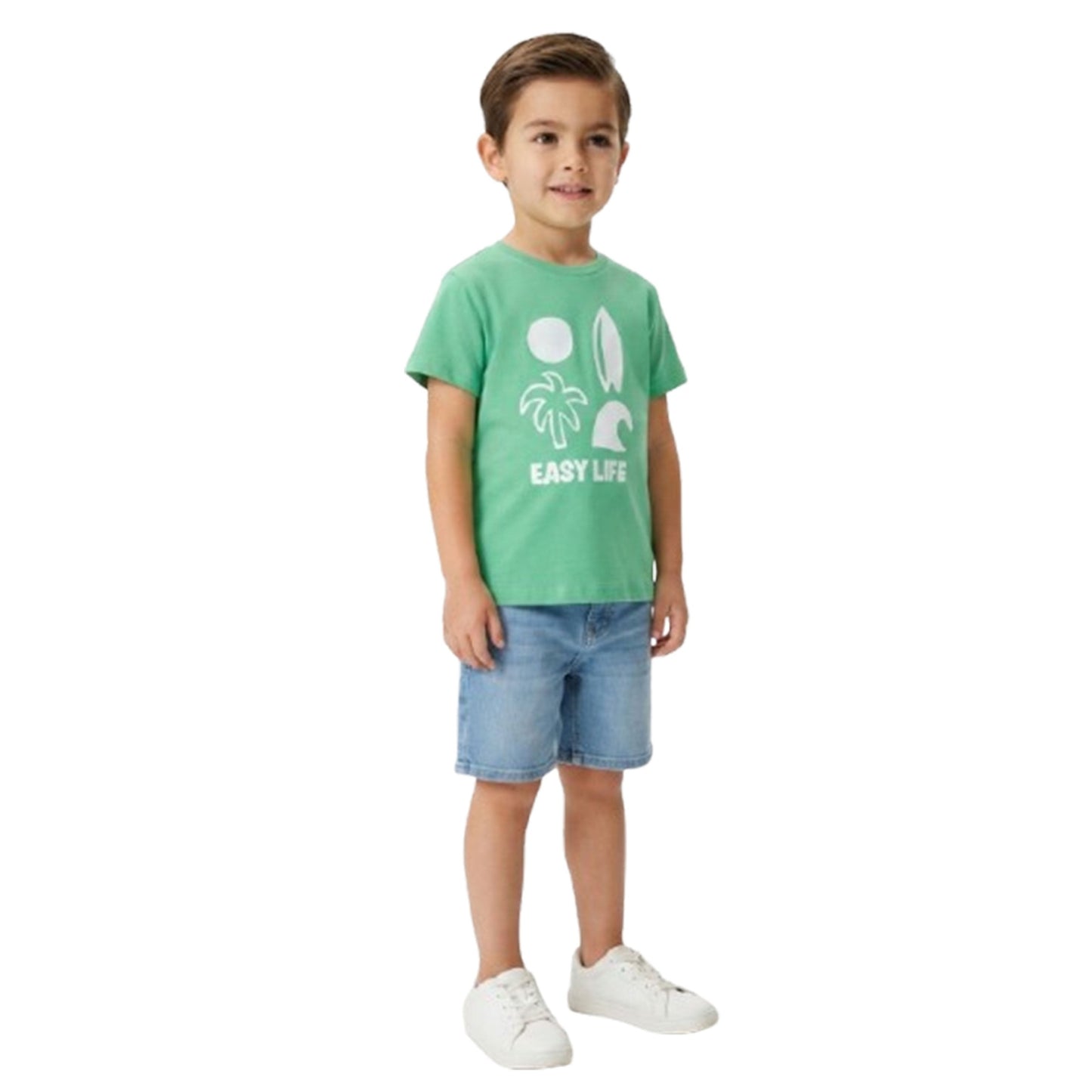 Kids Boy's Printed Top,Green