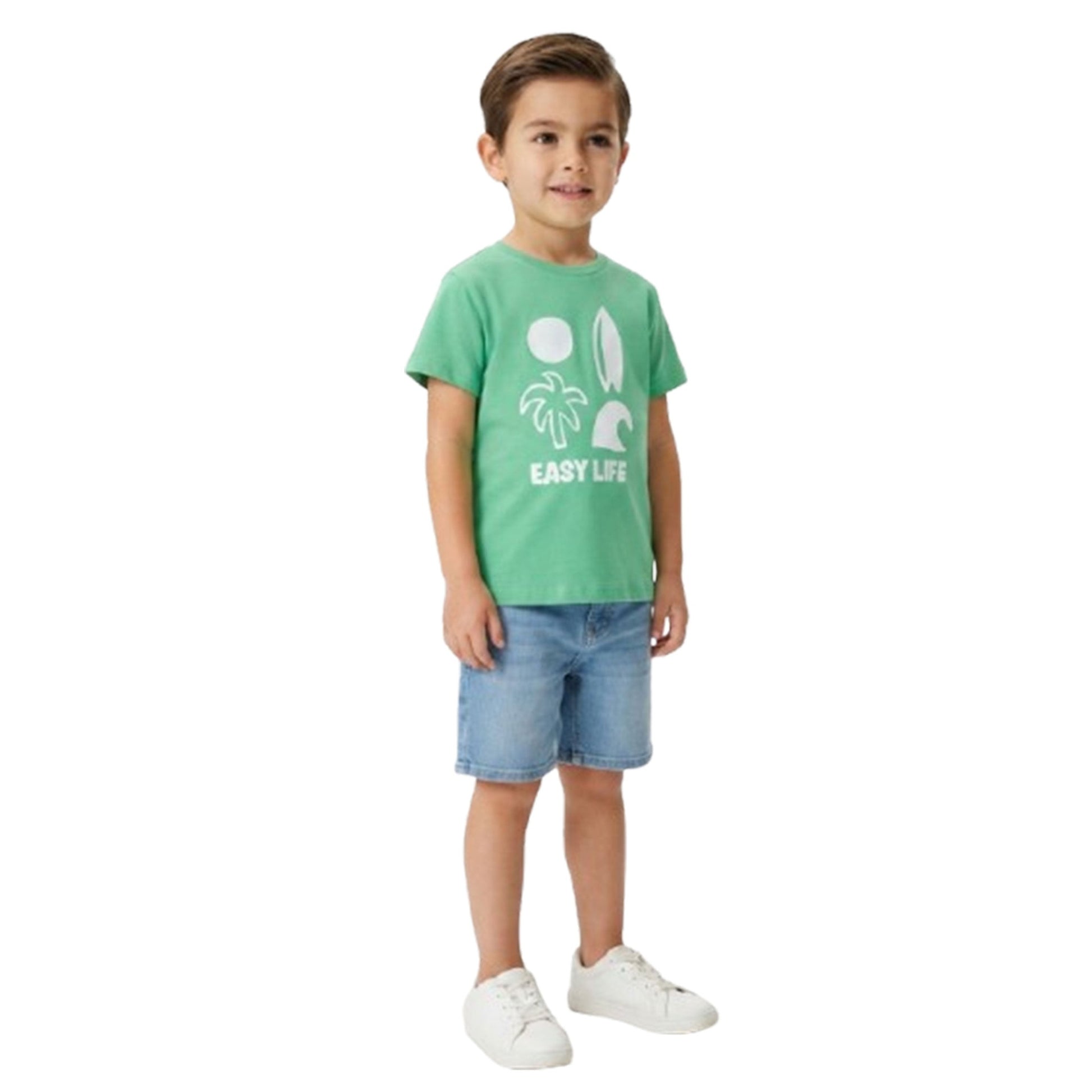 Kids Boy's Printed Top,Green