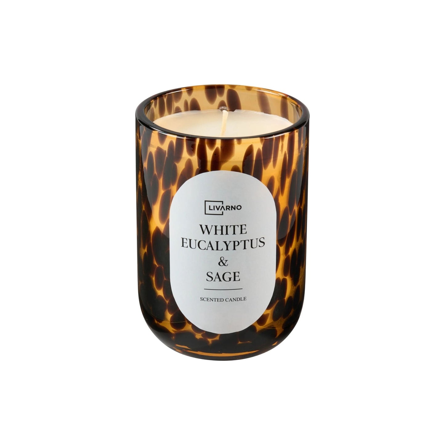 Scented Candle In Glass (Leopard Pattern)