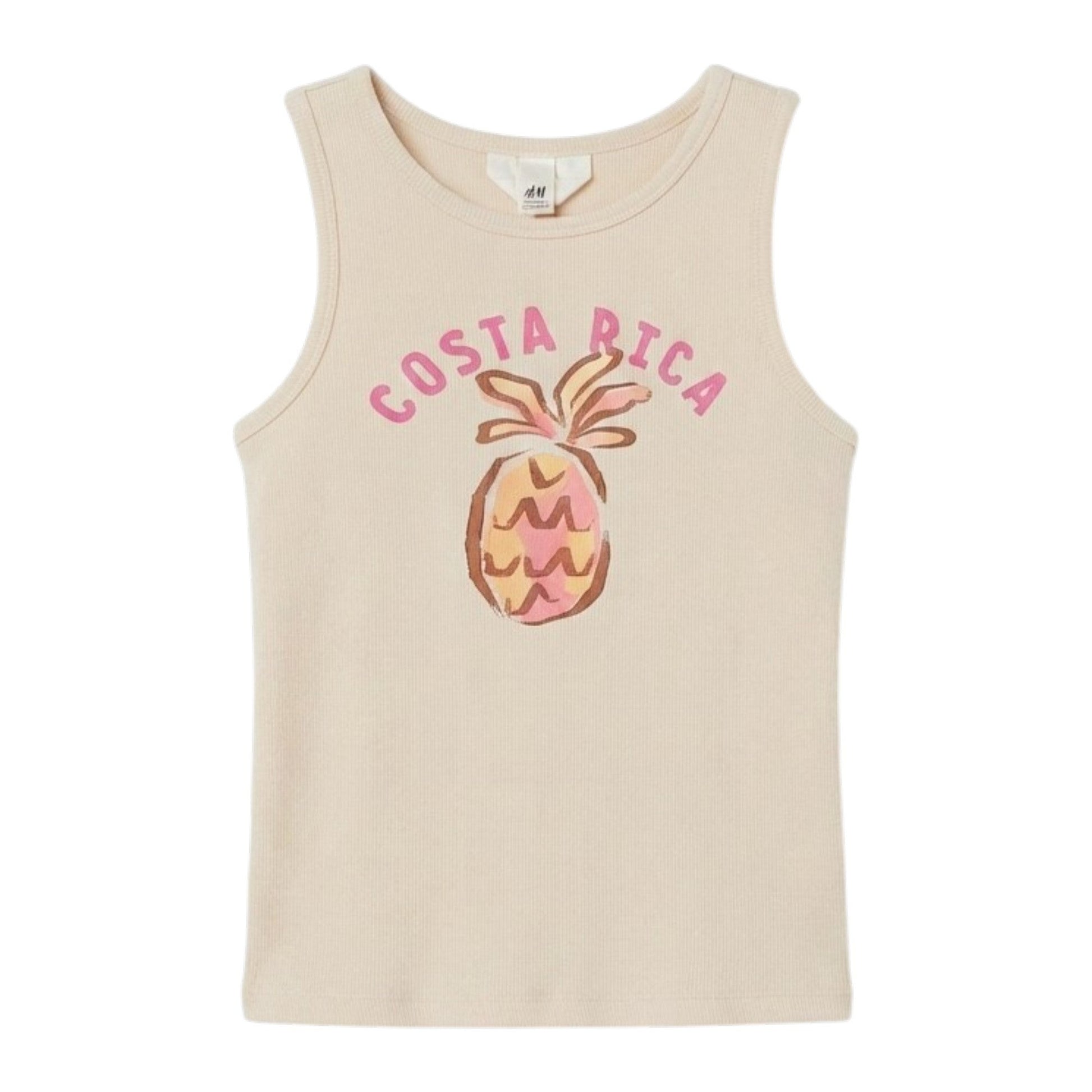 Kids Girl's Printed Top,Beige