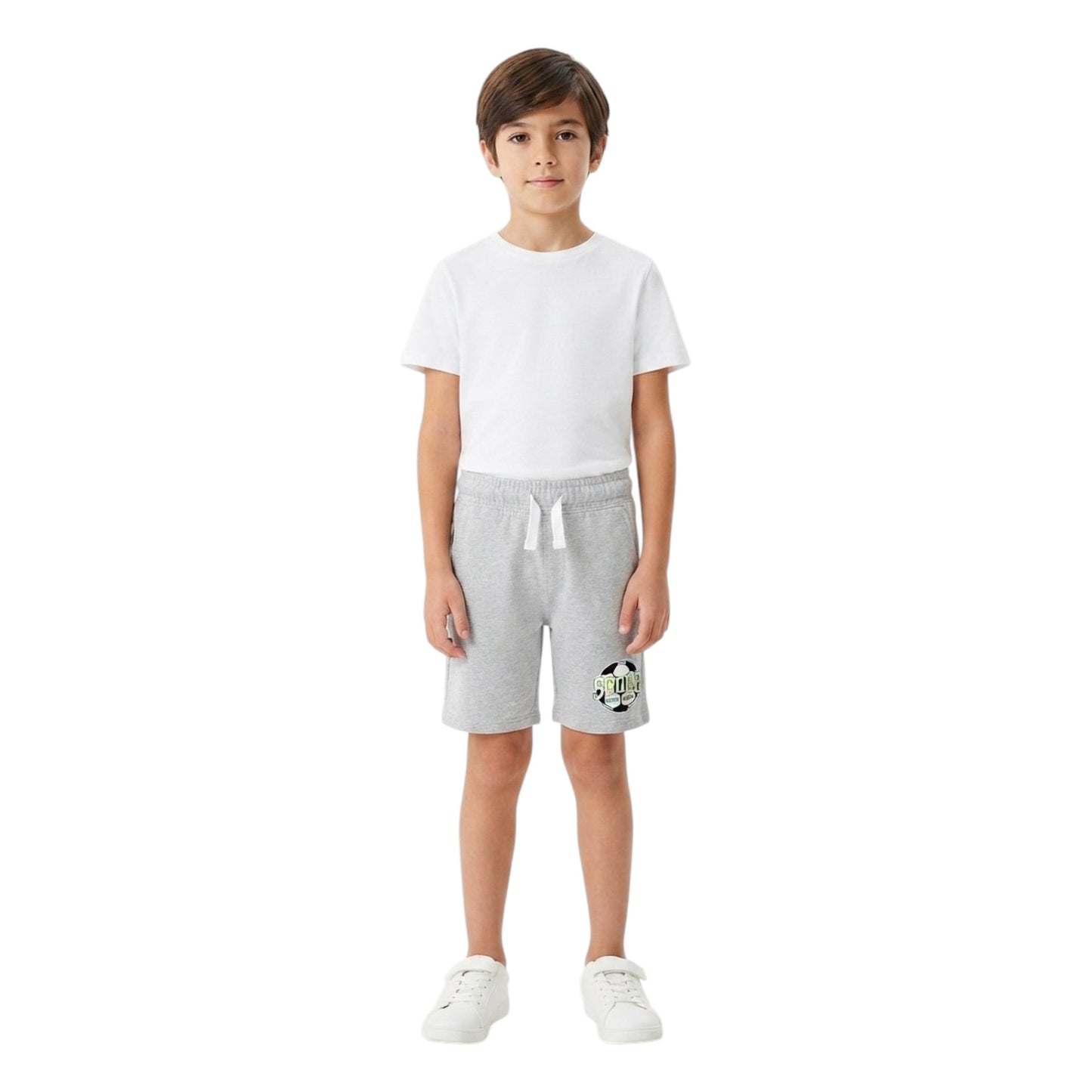 Kids Boy's Printed Short,Light Grey