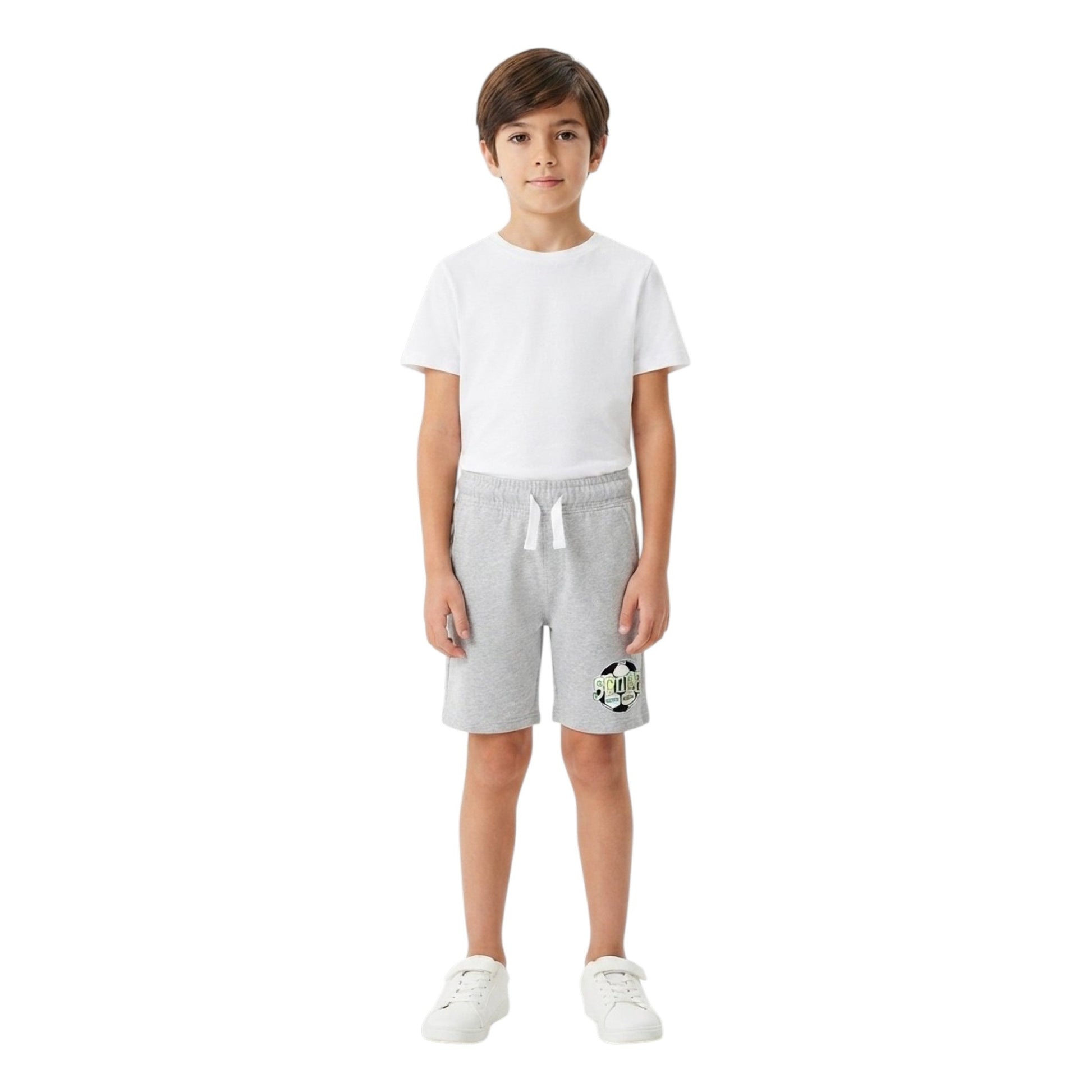 Kids Boy's Printed Short,Light Grey