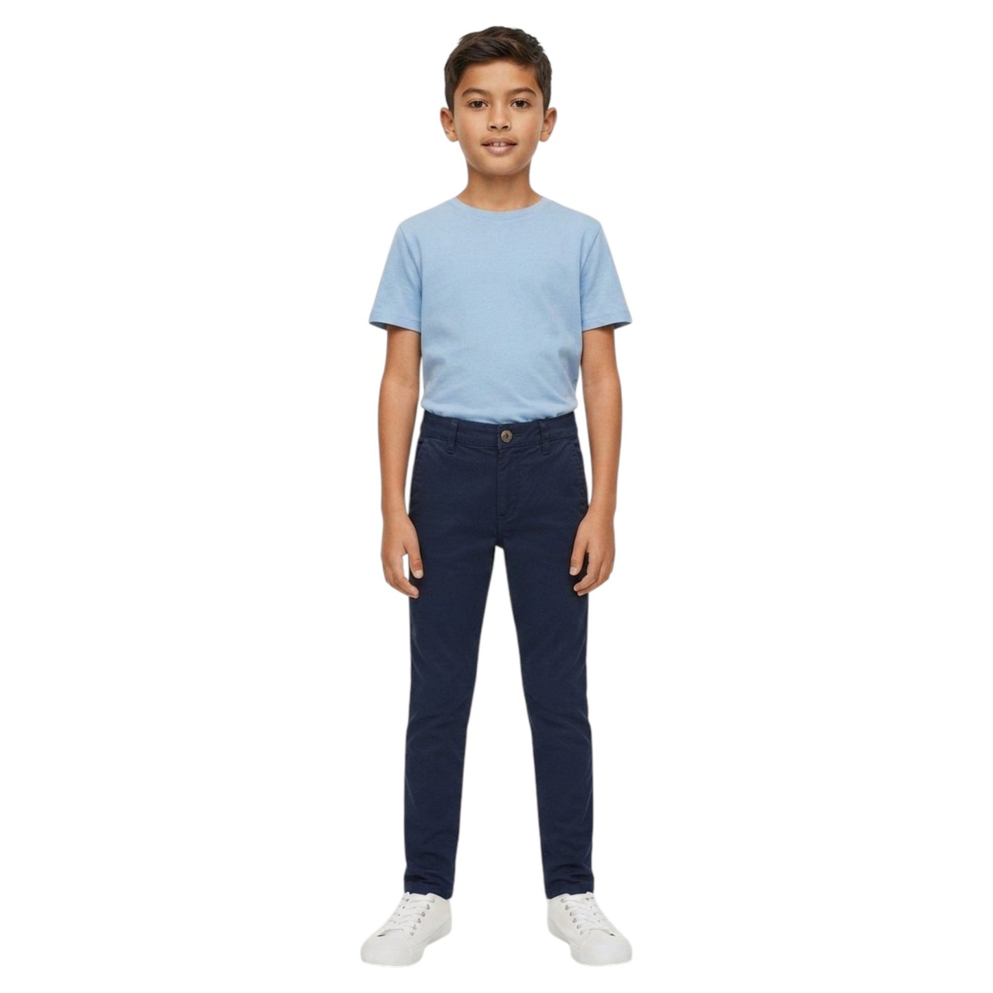 Kids Boy's Plain Solid Pant,Navy