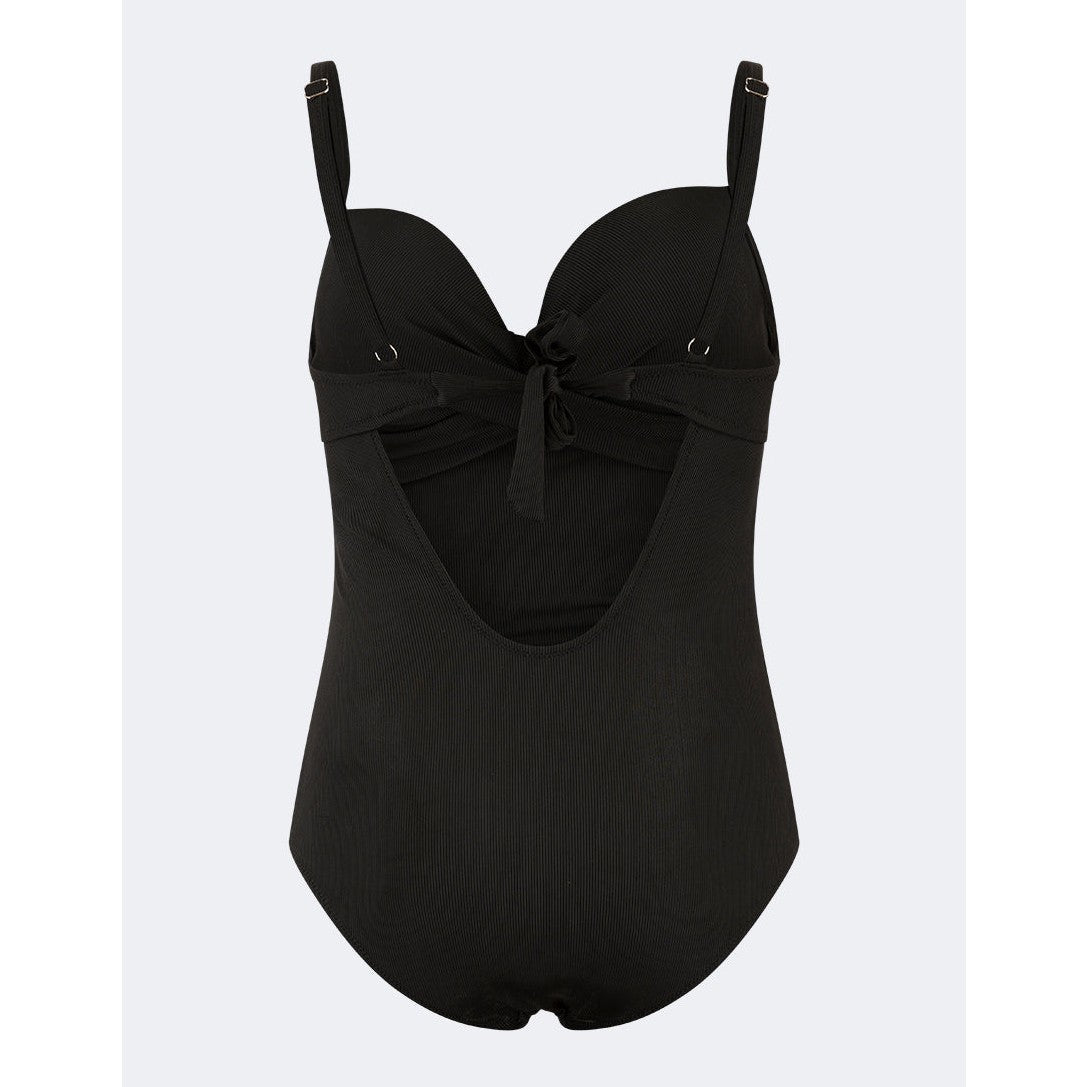 Oil And Gaz Modern Women Beach Over Size Monokini Black - Medaid International