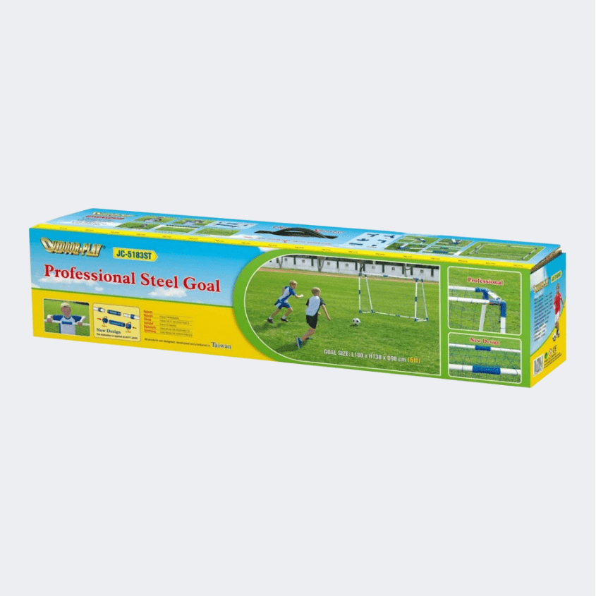 Outdoor Play Co.Ltd Pro 6 Ft Outdoor Goal White/Blue - Medaid International