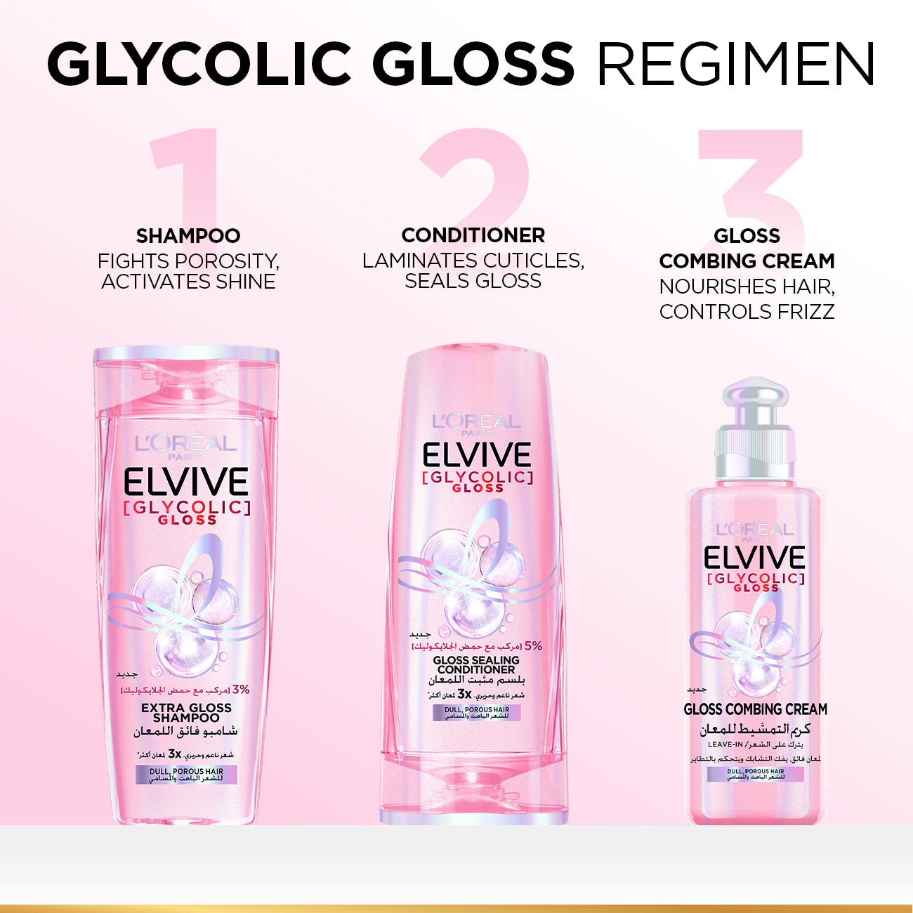 L'Oréal Paris Elvive Glycolic Gloss Detangling Cream for Dull Hair