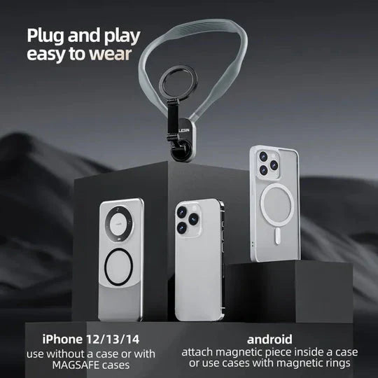 Magnetic Neck Mount for Phone Holder - TELESIN
