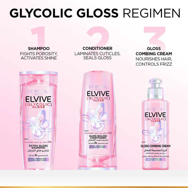 L'Oreal Paris Elvive Glycolic Gloss Detangling Cream for Dull Hair