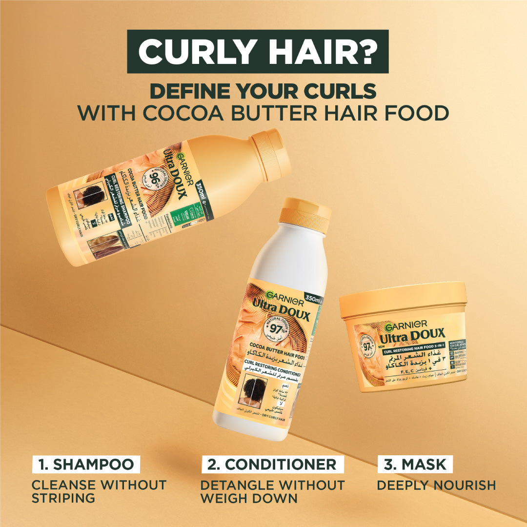 Garnier Hair Food Conditioner With Cocoa Butter 350ml