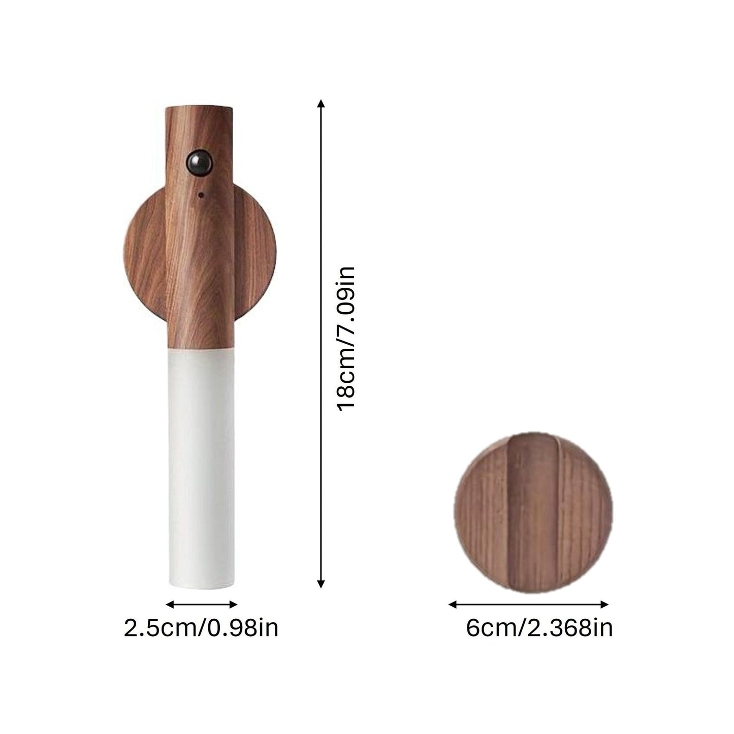 Motion Sensor Wooden Wall Lamp