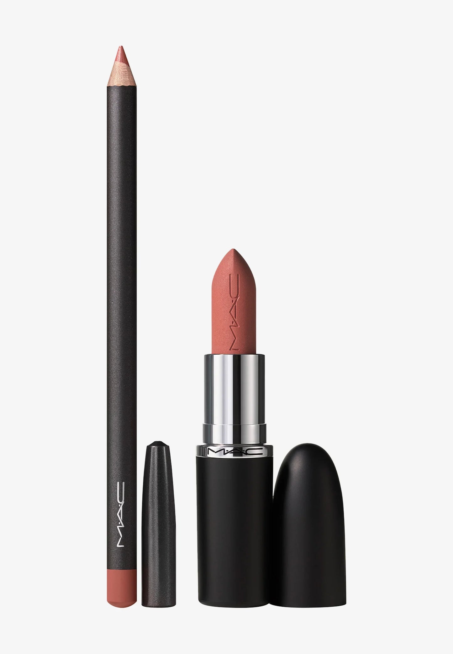 Mac lipstick & lipliner set shade velvet teddy