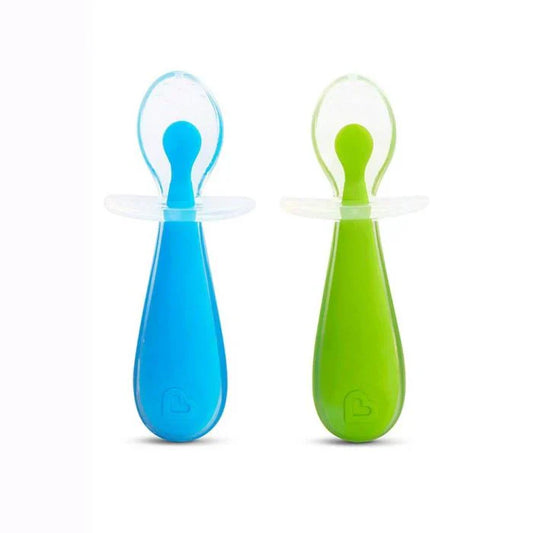 Munchkin - Gentle Scoop Spoon - Blue/Green - 2pcs