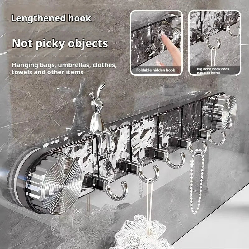 Suction Wall Hooks with Crystal Design