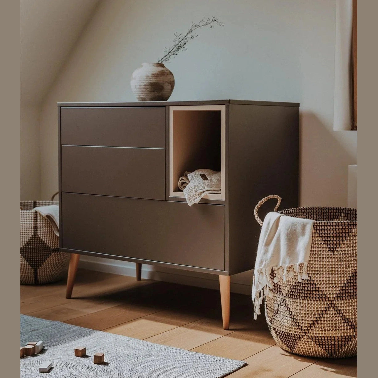 Quax - Cocoon Chest - Moss Modern - Nursery Dresser