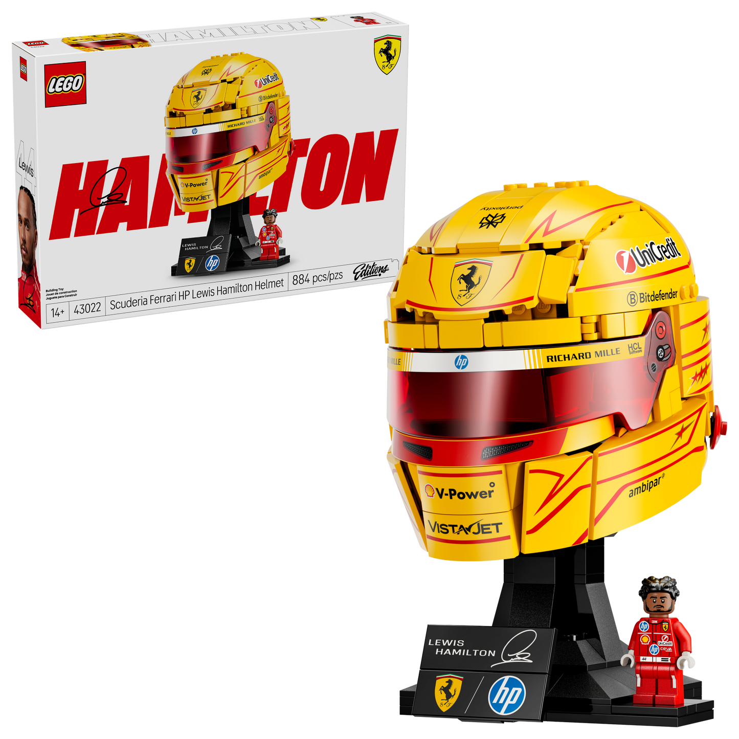 LEGO Scuderia Ferrari HP Lewis Hamilton Helmet (43022)