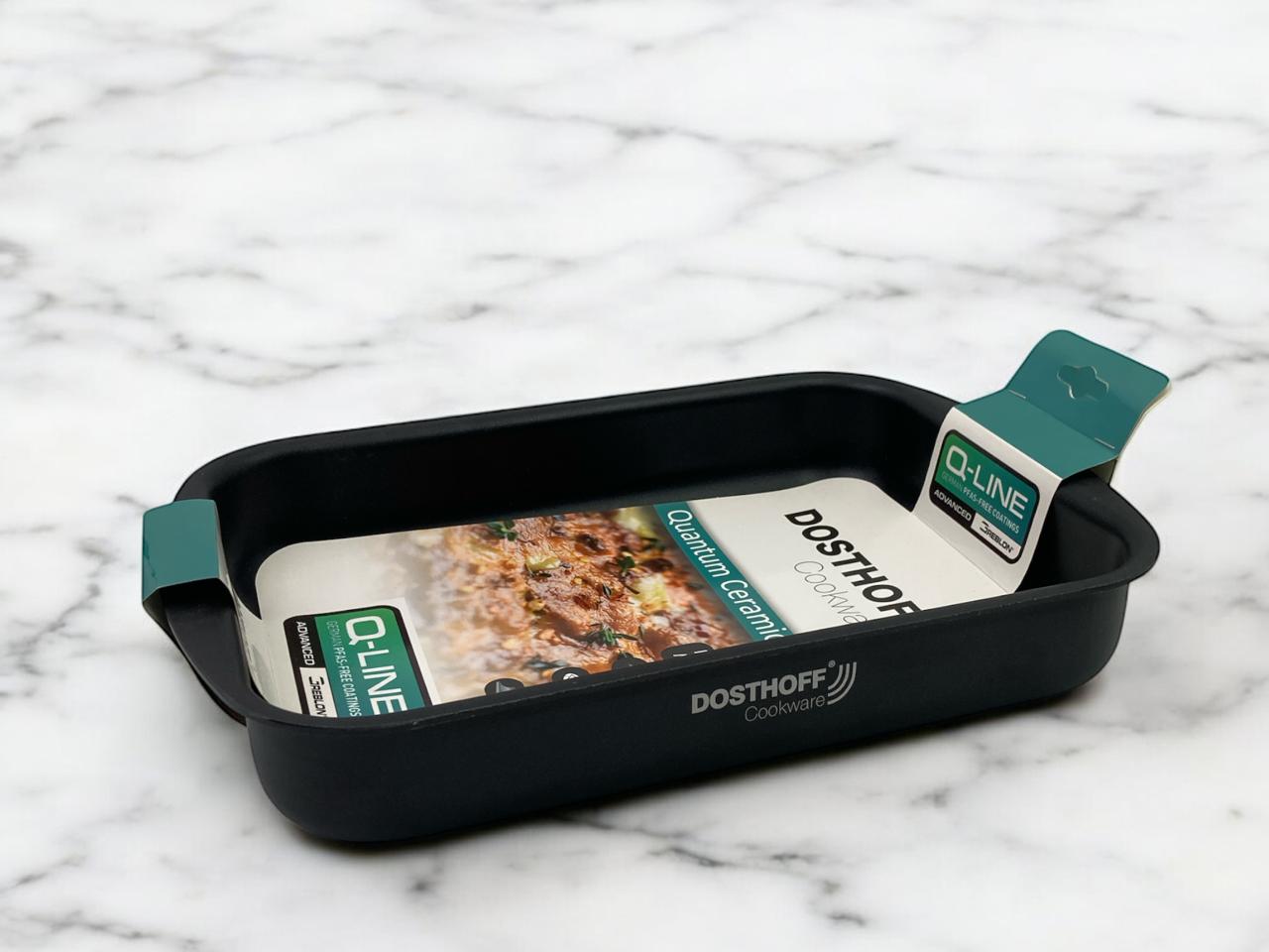 Dosthoff Black Quantum Rectangular Oven Tray 30 cm