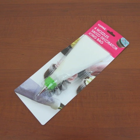 Silicon Piping Bag with 4 Tips