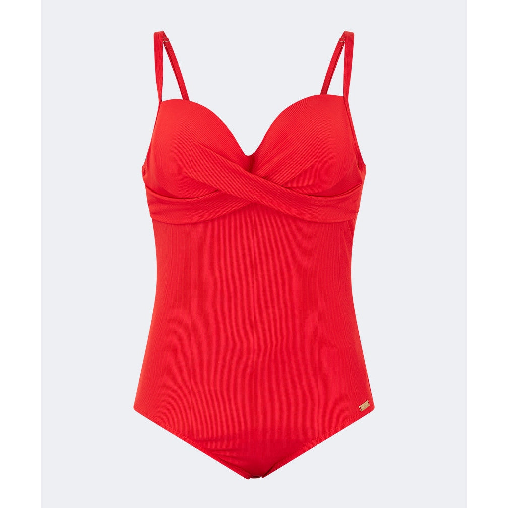 Oil And Gaz Modern Women Beach Over Size Monokini Red - Medaid International