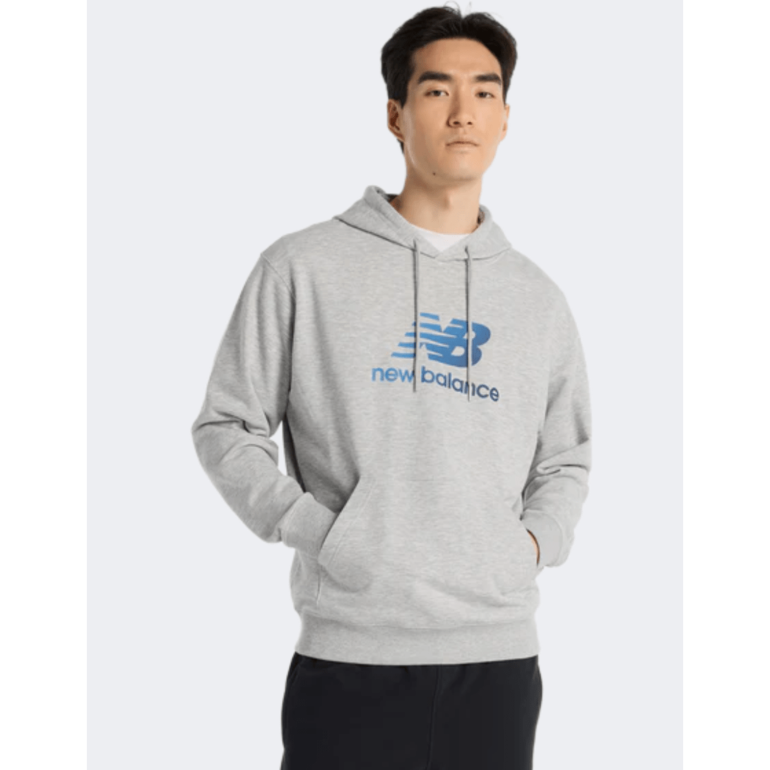New Balance Essentials Gradient Logo Men Lifestyle Hoody Grey - Medaid International