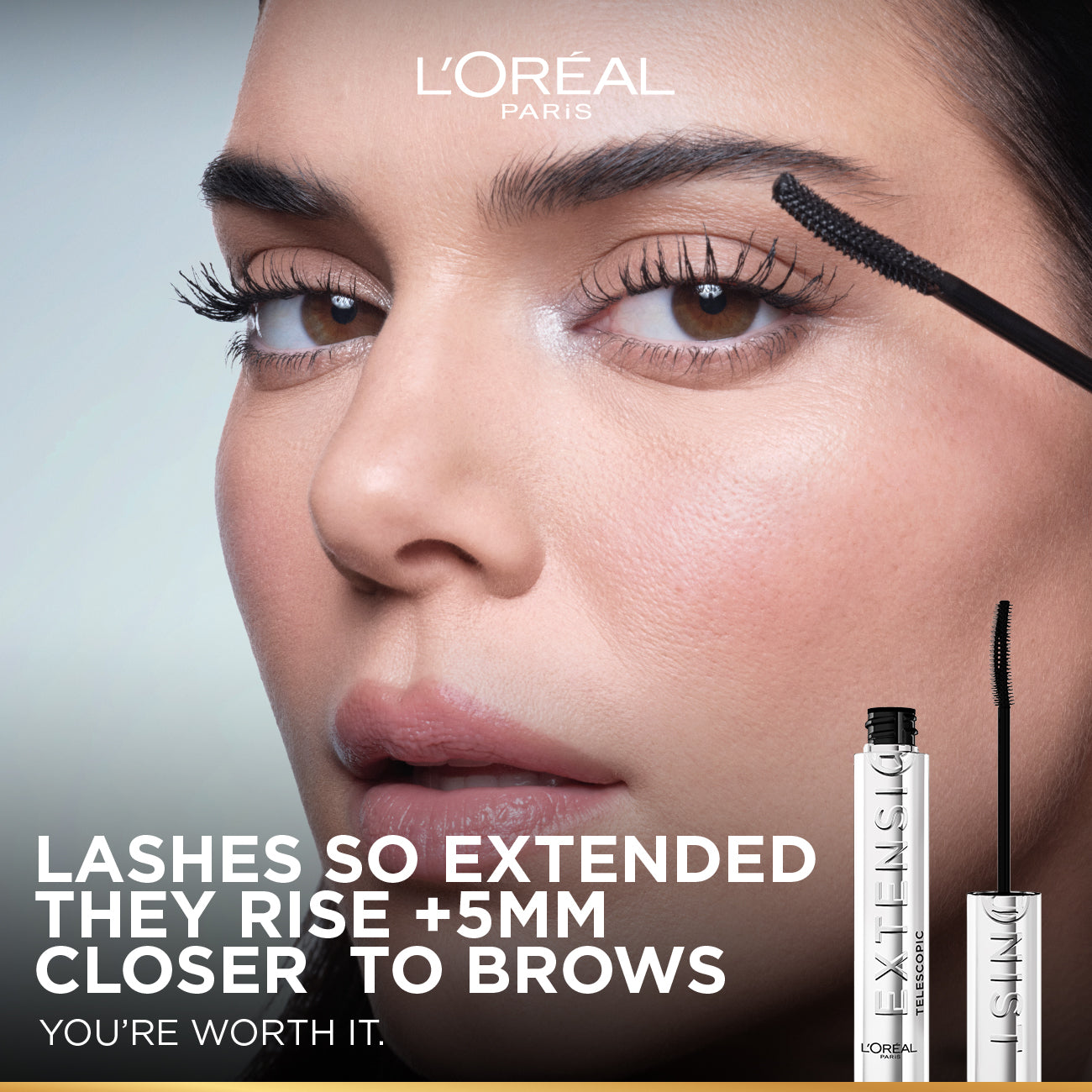 L’Oréal Paris Telescopic Extensionist Mascara for 24H Long-Lasting Curl, Volume, and Exceptional Eyelashes