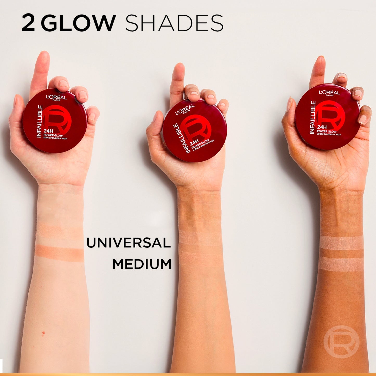 L’Oréal Paris Infaillible 24H Power Glow Loose Powder in Mesh, Pore Blurring, Radiant Glow, and Hydrating Formula
