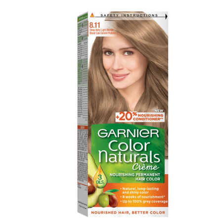 Garnier color naturals # 8.11 deep ashy light brown