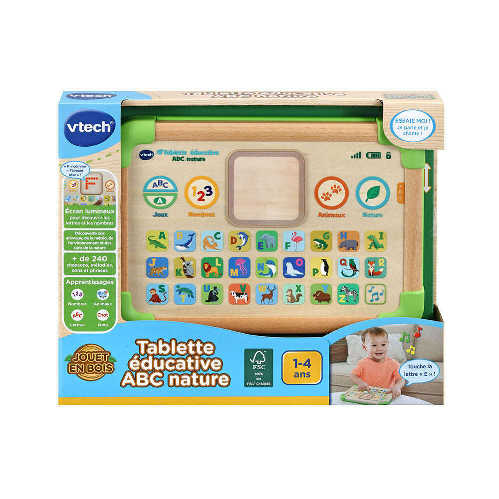 Tablette √âducative ABC Nature Play Green -  French Version - Medaid International