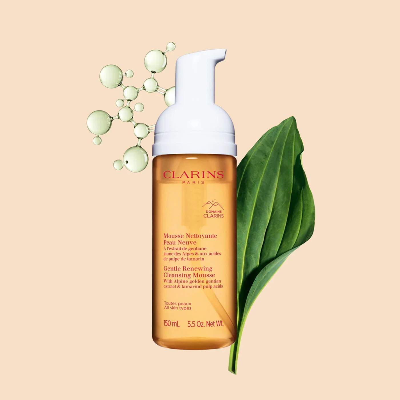 CLARINS - GENTLE RENEWING CLEANSING MOUSSE | 150 ML - Medaid International