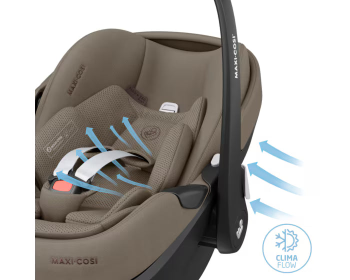 Maxi-Cosi - Plaza+ (Twillic Truffle) - 3pcs Bundle Plaza+ Stroller & Carrycot. Pebble 360 Pro Car Seat - FamilyFix 360 Pro Base. - Travel System