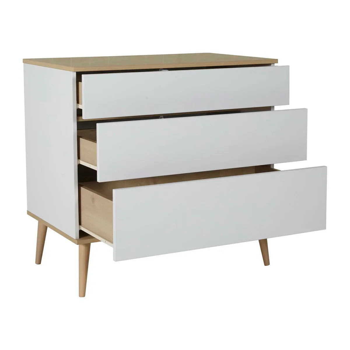 Quax - Flow Commode - Modern Dresser - White & Oak