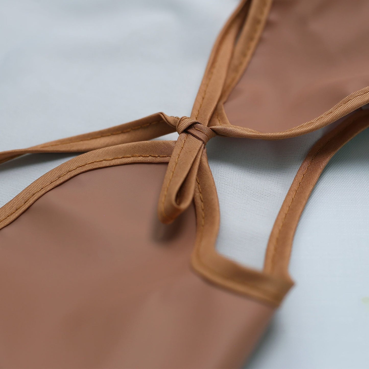 Brown Long-Sleeved Waterproof Bib