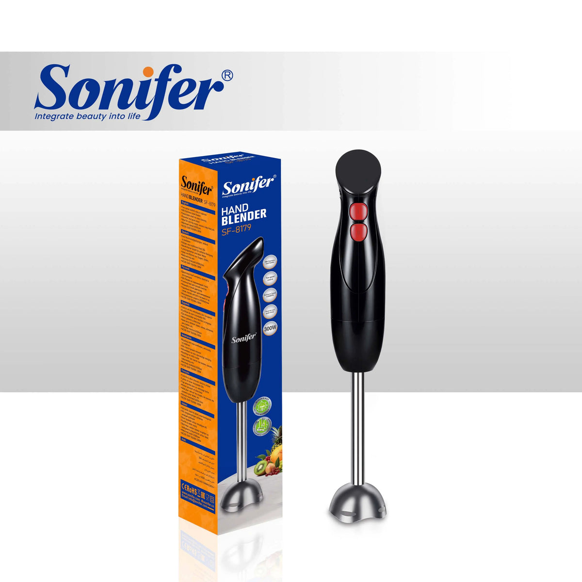 Sonifer SF – 8179 300W Two Speed Hand Blender Stainless Blades