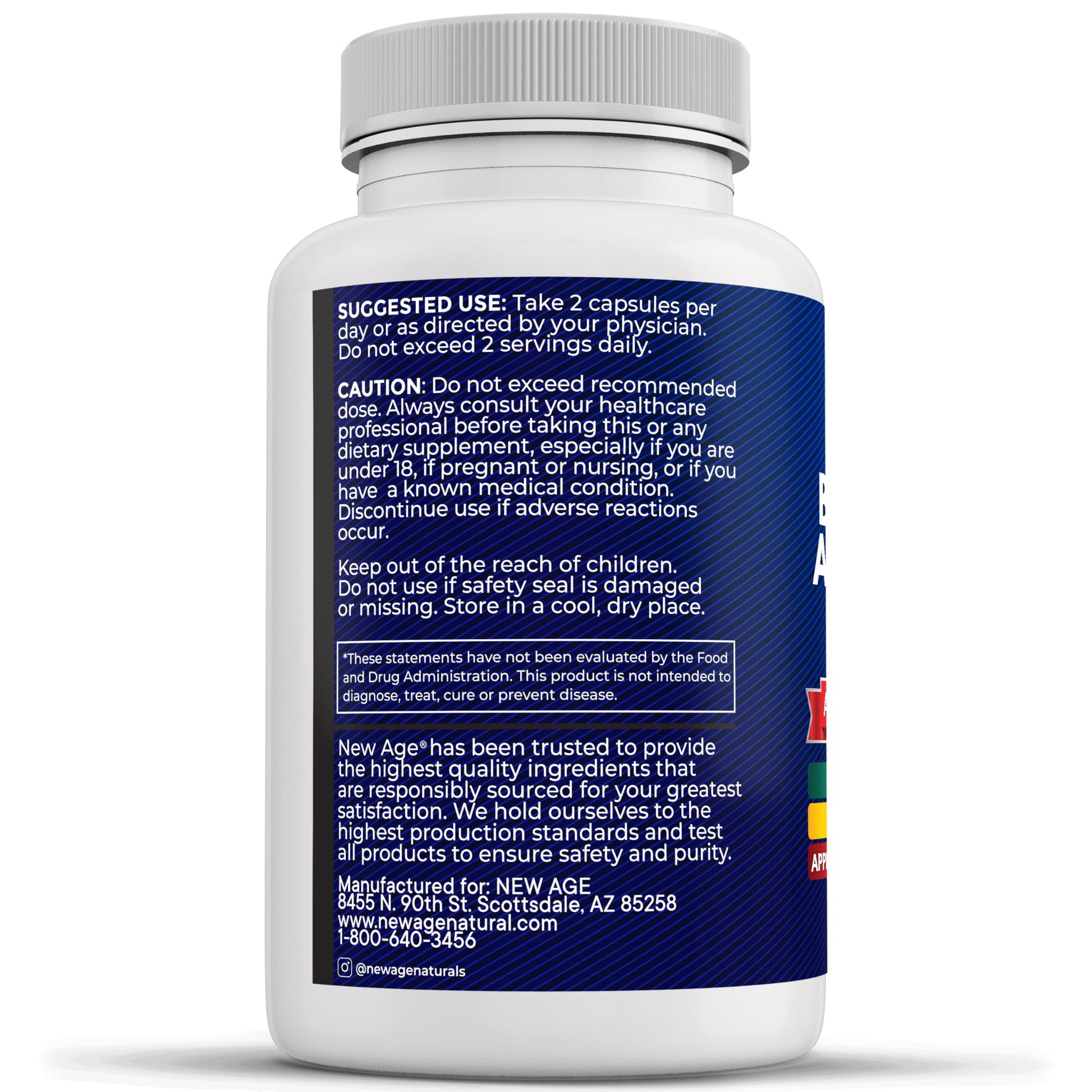 NEW AGE Sea Moss Capsules, Black Seed Oil Ashwagandha Turmeric Bladderwrack Burdock - with Manuka, Honey Dandelion, ACV Black Pepper Gluten Free - Medaid International