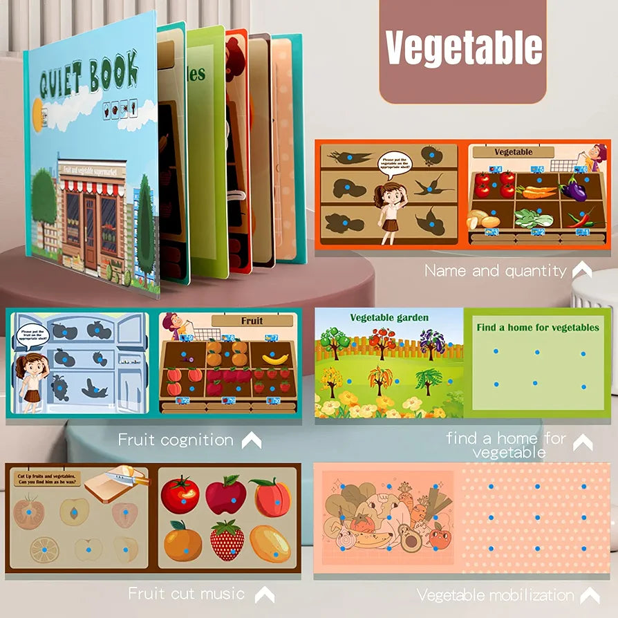 Tumama Kids - Montessori Book - Vegetable