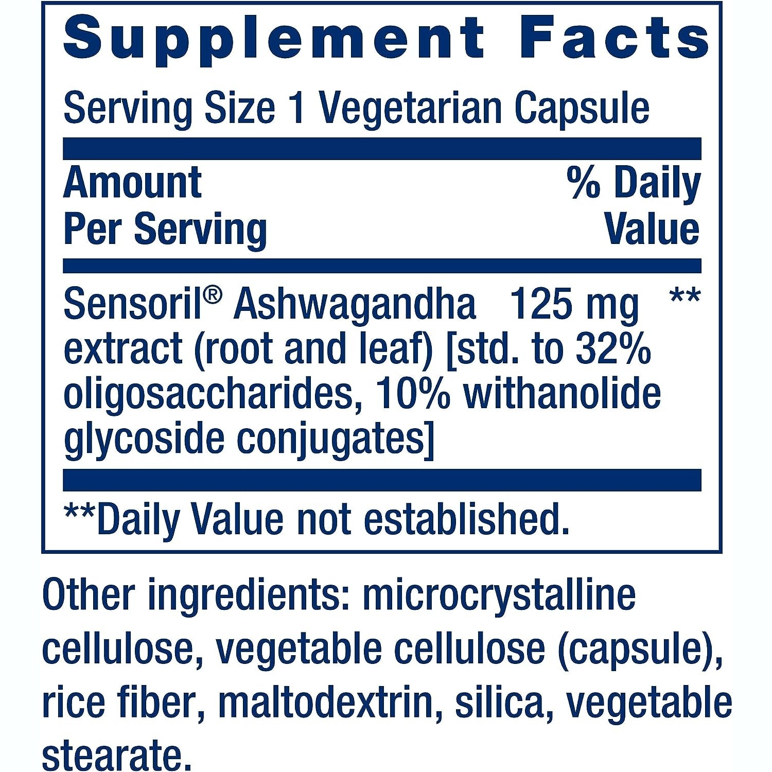 Organic Ashwagandha Capsules - Life Extension - Medaid - Lebanon