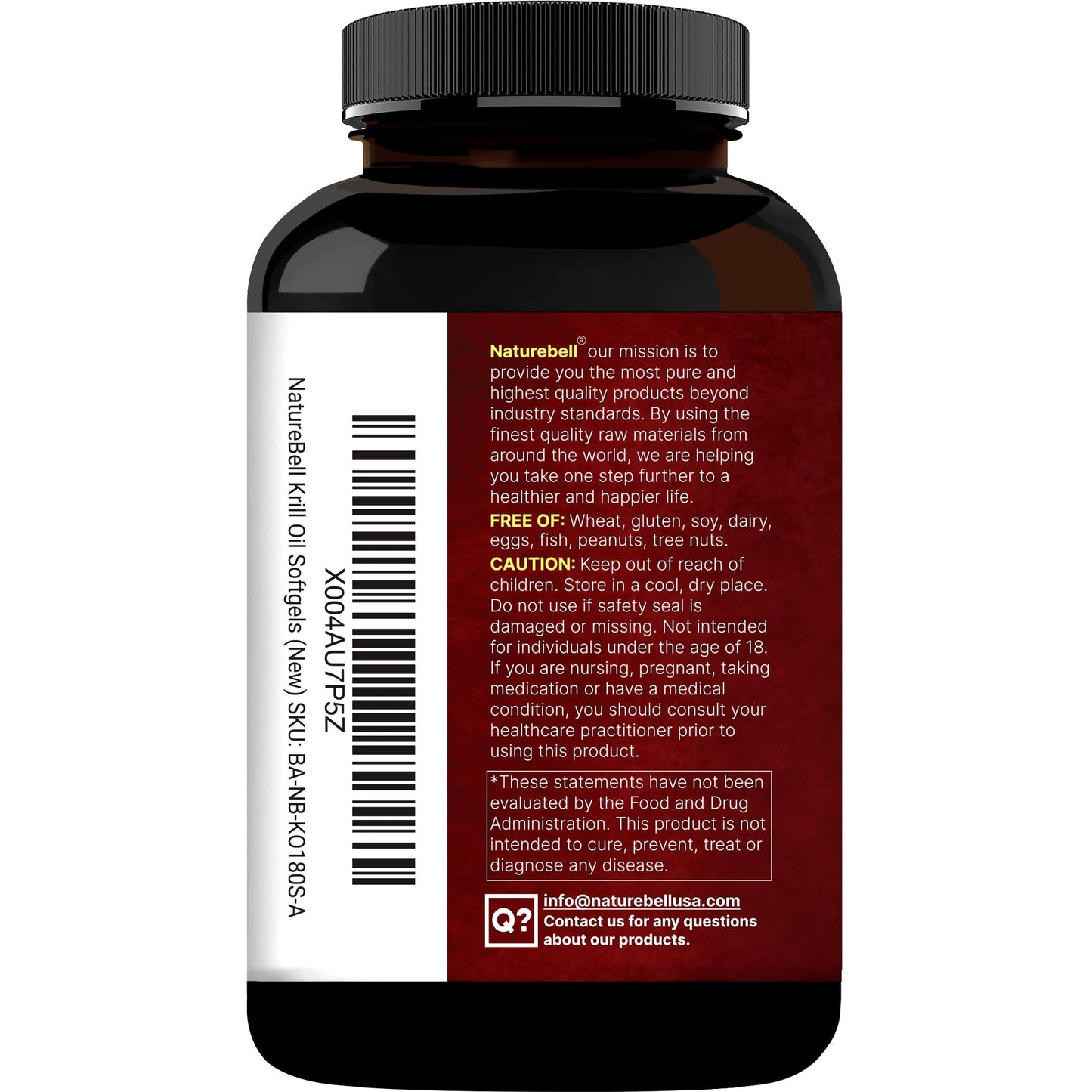 NatureBell Antarctic Krill Oil 1000mg Supplement, 240 Softgels, Natural Source of Omega-3s, EPA, DHA and Astaxanthin - No Aftertaste - Support Heart Health, Mercury Free & Non-GMO - Medaid International
