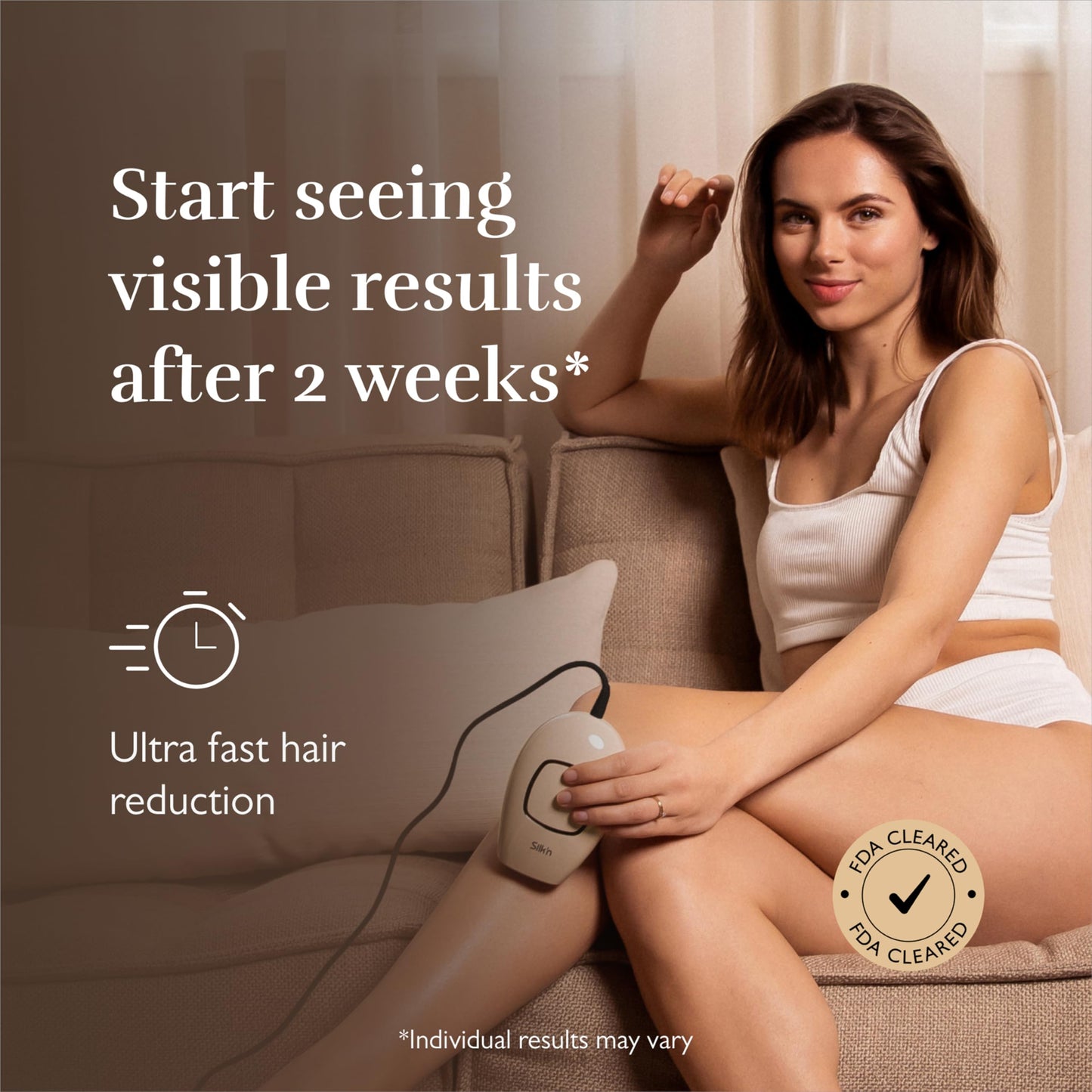 Silk'n Infinity Fast Compact IPL Device, Galvanic Enhanced Hair Removal, Face and Body, Women and Men, Travel Case Included - Medaid International