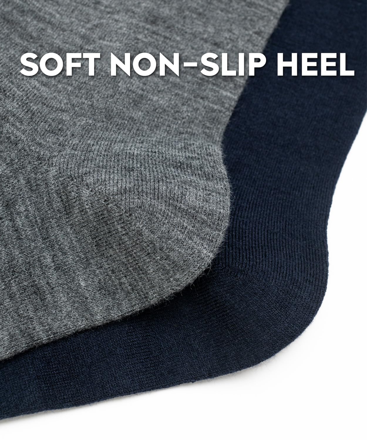 LIXIA Men's Thin Merino Wool Socks, Cozy Casual Winter Warm Breathable Mid-calf Dress Socks(3 Pairs - Black) - Medaid International