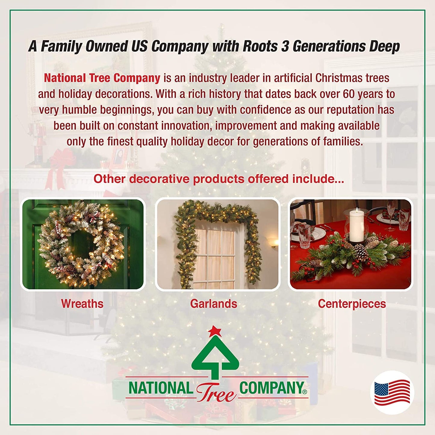 National Tree Company 6.5 ft Unlit North Valley Spruce Slim Artificial Christmas Tree, 832 Tips, Includes Stand, Green - Medaid International