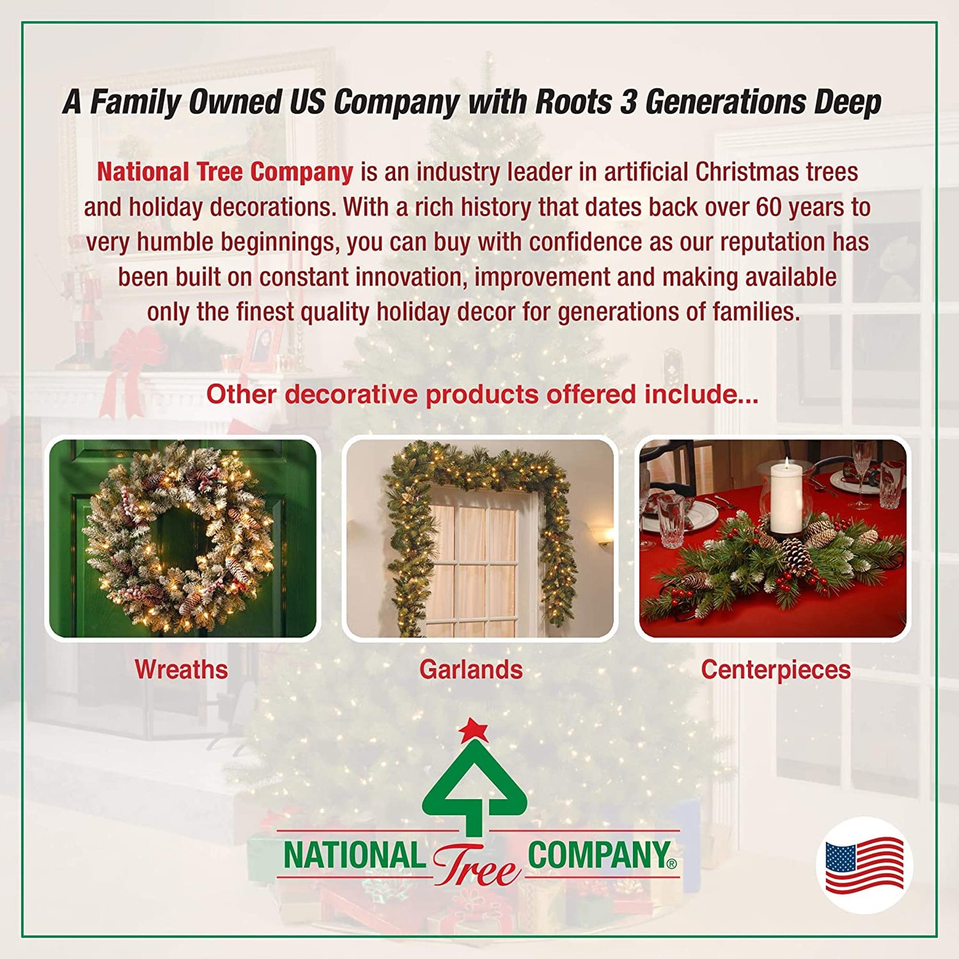 National Tree Company 6.5 ft Unlit North Valley Spruce Slim Artificial Christmas Tree, 832 Tips, Includes Stand, Green - Medaid International