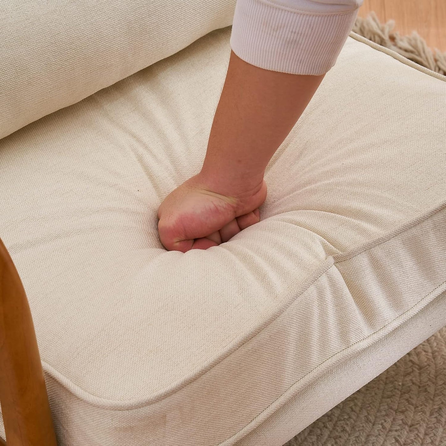 Linen-Blend Armchair