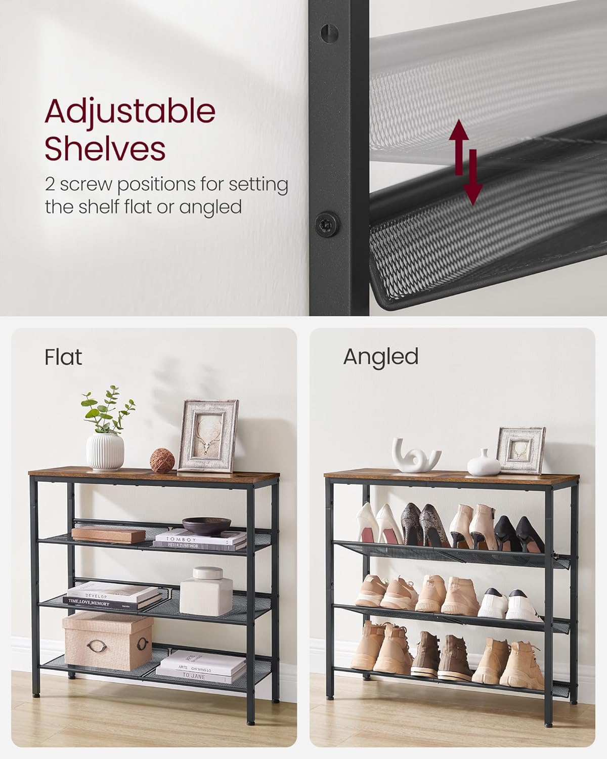 VASAGLE Shoe Rack LBS040B01