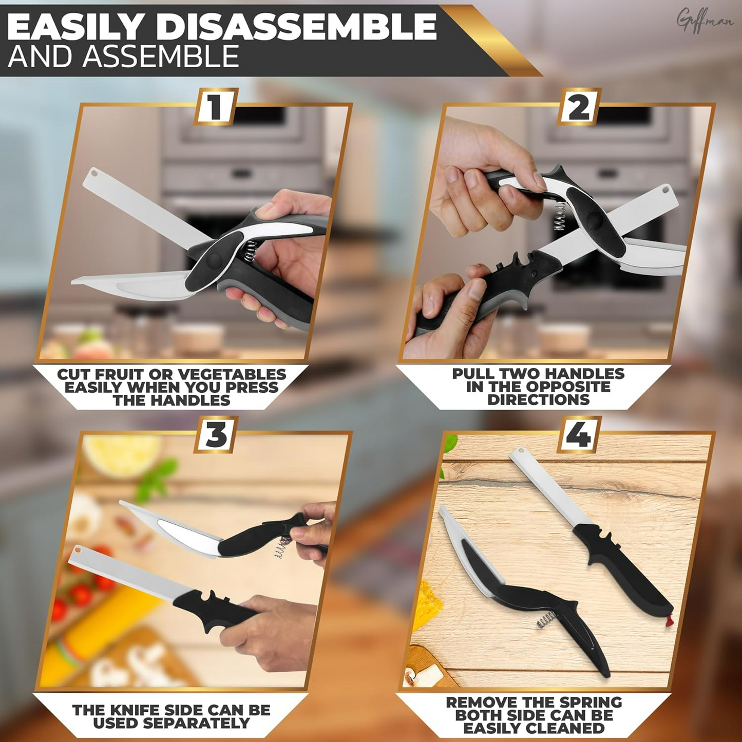 Kitchen Scissor Smart Cutting Board - Clever Cutter - Medaid International