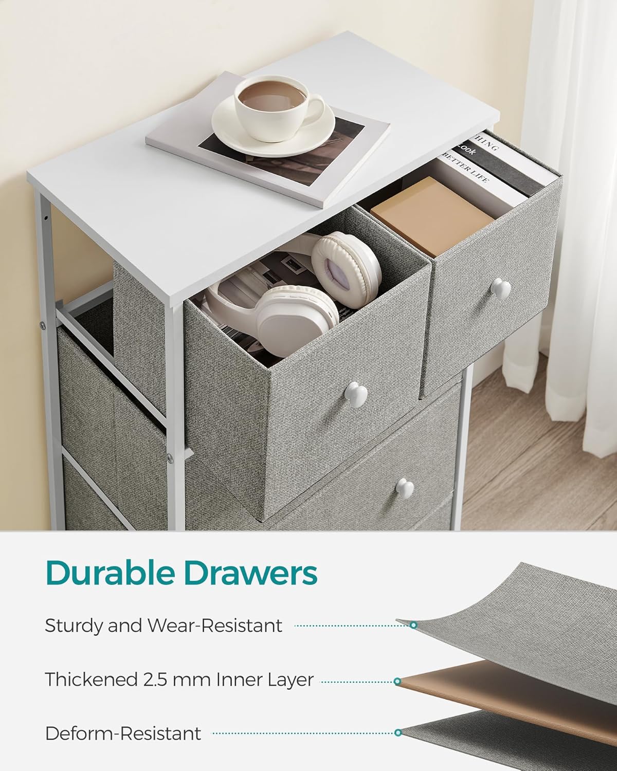 SONGMICS Chest of Drawers LTS514L10