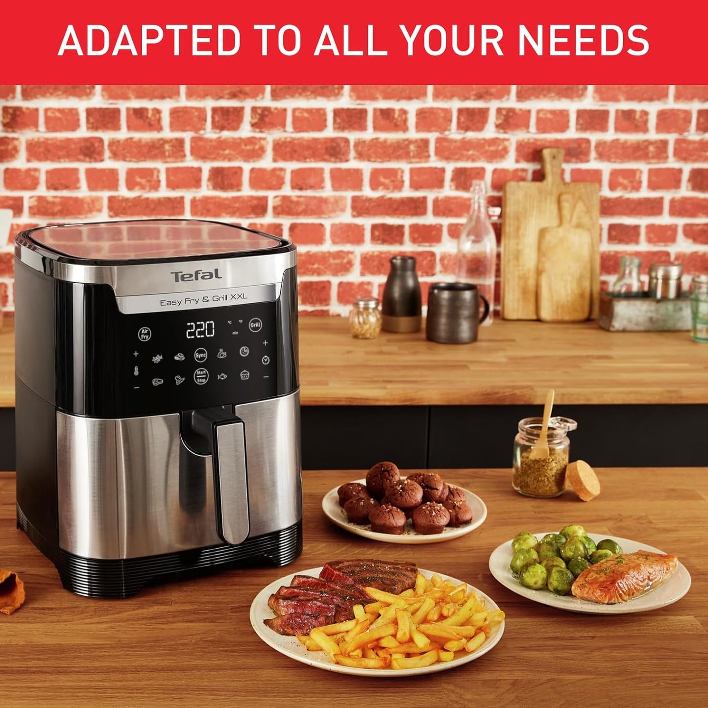 Tefal Easy Fry XXL 6.5L, with FlexiZone EY801D27